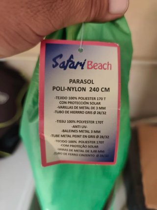Sombrilla de Playa Safari Beach 240 cm