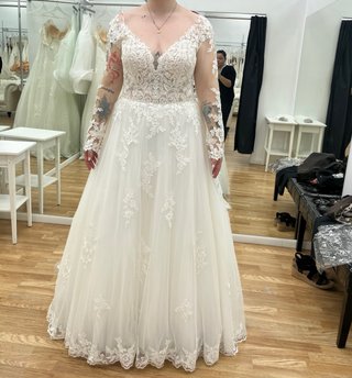 Vestido de novia con encaje