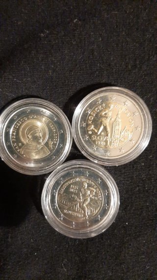 3 Monete commemorative Euro