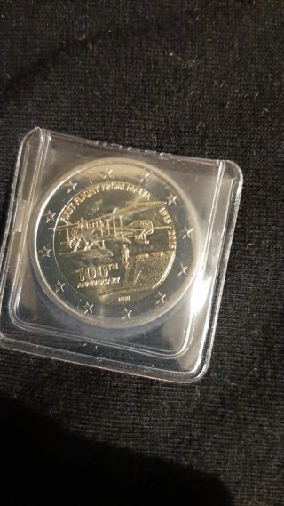 Moneta 100° Anniversario Primo Volo Malta