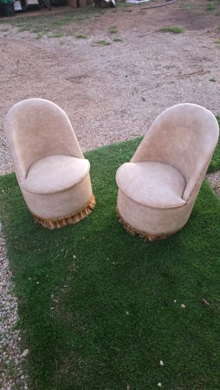 Set de 2 Sillones Redondos Vintage