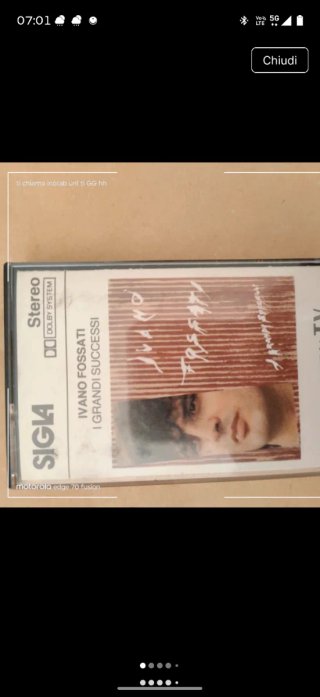 Audiocassetta Ivano Fossati - I Grandi Successi