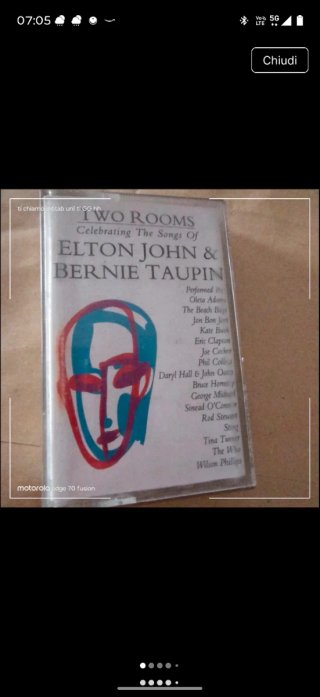 Musicassetta Two Rooms Elton John & Bernie Taupin