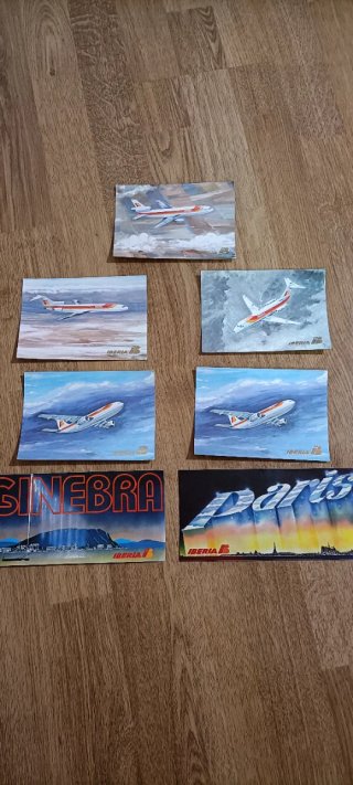 Set di cartoline Iberia Aerei