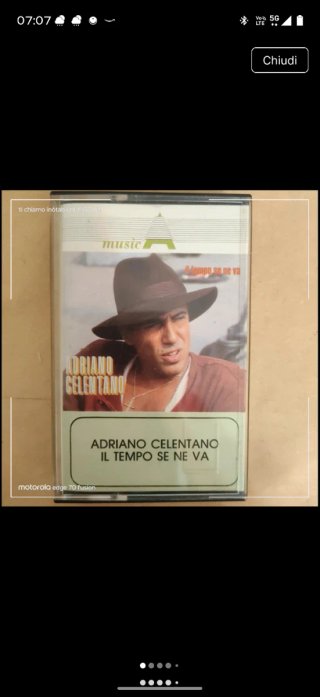 Musicassetta Adriano Celentano - Il tempo se ne va