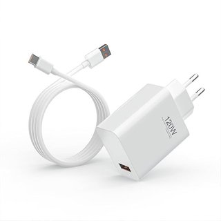 BOLUX-JS Cargador 120W Xiaomi con Cable 2m USB-A-C