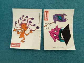 2 cromos super-adhesivos de Panrico - Widget