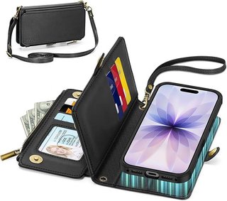 TUCCH Custodia iPhone 17 6,3'' 5G Portafoglio RFID