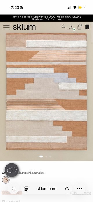 Tappeto Sklum Polietilene 160x230cm