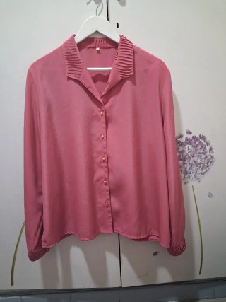 Blusa de vestir rosa talla 54