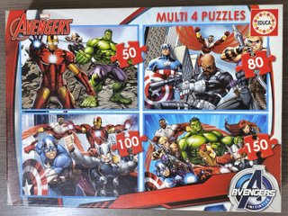 4 Puzzles Vengadores - Educa