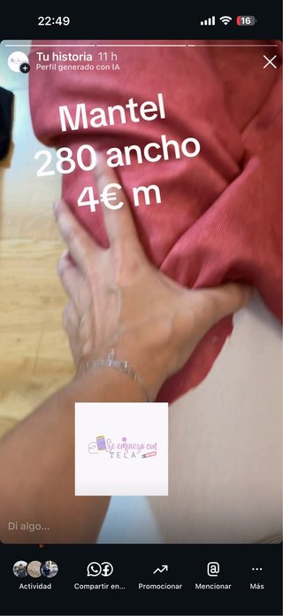 Tela per Tovaglia Colore Tegole 280cm Larghezza 10 m