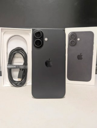 100% bateria! iPhone 16 Negro 128gb caja y cable
