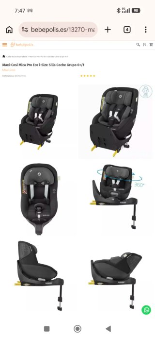 Silla de Coche Maxi-Cosi Mica Pro Eco i-Size