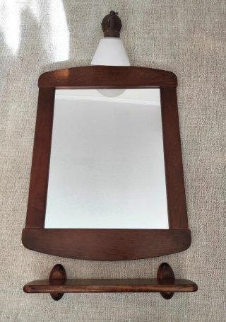 Espejo de Pared con Aplique de Luz