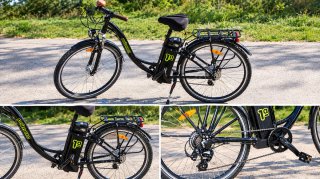 Bicicleta Eléctrica Urbana Negra. Marca Burricleta