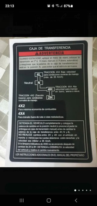 Pegatina Caja Transferencia Suzuki Vitara