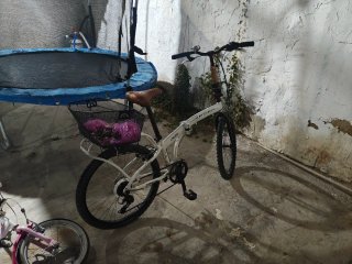 Bicicleta Plegable Boomerang Blanca