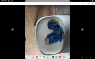 Sandalias Planas Azules Talla 40