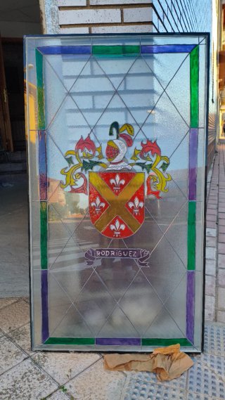 Vitral Heráldico Apellido Rodríguez
