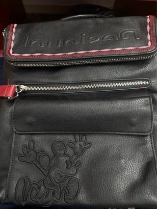 Mochila Desigual Mickey Negra y Rosa