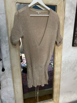 Jersey de vestir Massimo Dutti dorado