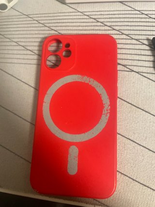Funda para iPhone 12 mini roja imantada