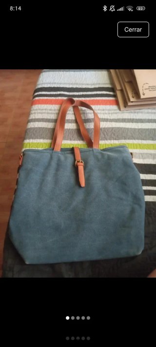 Bolso de hombro azul