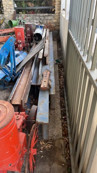 Vigas de hierro para nave
