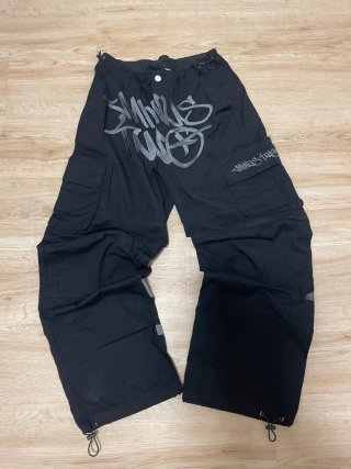 Pantalones Cargo Desmontables Minus Two Negros