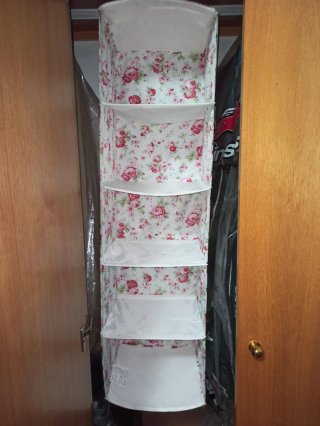 Organizador de armario colgante floral
