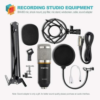 Microfono de Condensador Kit, ZINGYOU BM-800 Micro
