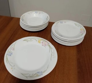 Set piatti porcellana French Garden