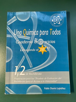 Libro ejercicios una química para todos