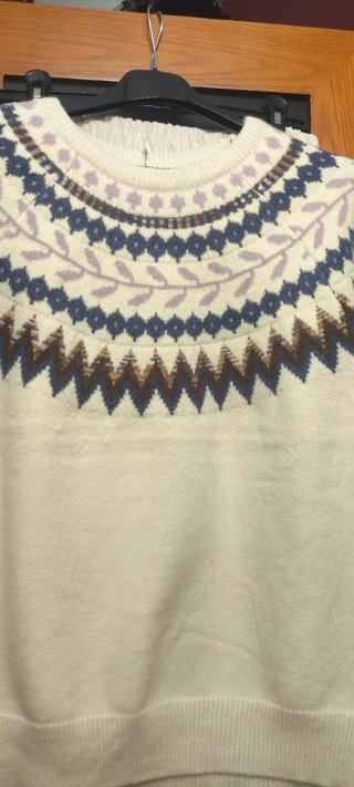 Jersey de punto con estampado Fair Isle