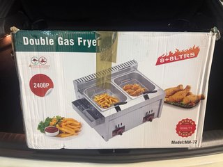 Freidora Doble de Gas 8+8 Litros