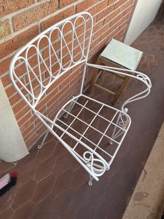 2 Sedie in Ferro Bianche Classiche