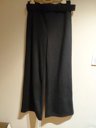 Pantalón ancho negro 34cm cintura