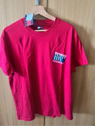 Camiseta Tommy Jeans Roja Logo Retro XL