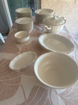 Vajilla de Porcelana Blanca 12 servicios