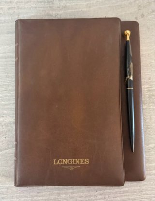 Agenda/Rubrica Vintage Longines Pelle Marrone