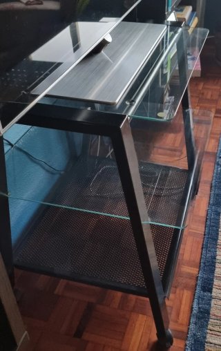 Mesa TV Cristal y Metal