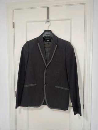 Blazer H&M Talla 48 Gris Marengo
