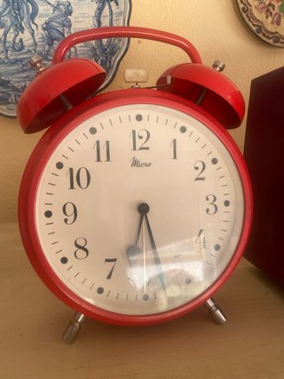 Despertador Antiguo Micro Rojo