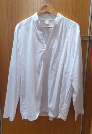 Camisa de Lino Blanca Talla L