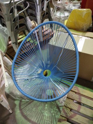 Silla Acapulco Jardín Cuerdas Azul