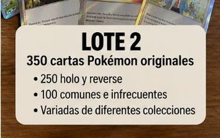 Lote 350 Cartas Pokémon Originales