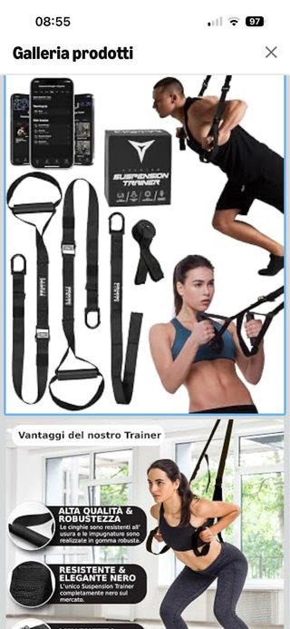 Kit Allenamento Suspension Trainer