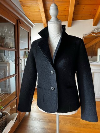 Giacca in lanacotta nera