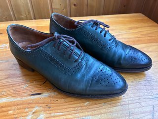 Zapatos Oxford Clásicos Verdes